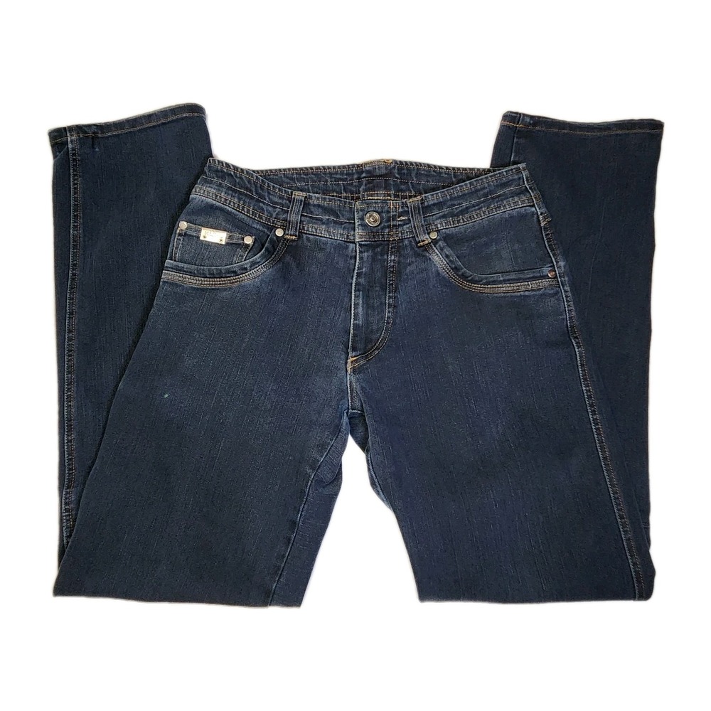 Kuhl Disruptr Jeans Mens 30x32 Indigo Blue Stretch Denim Outdoor Hiking Pants